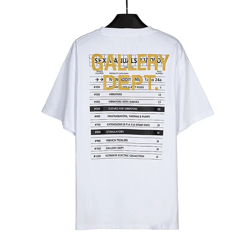 GALLERY. DEPT new short-sleeved T-shirt Style number: D2285P110 Color: Black White Size: S M L XL